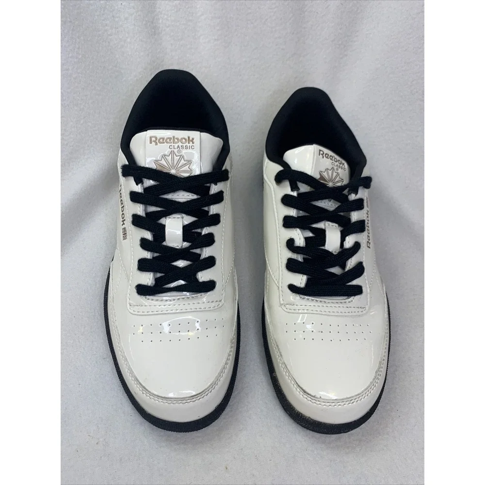 Reebok Club‎ C 85 Sneakers Womens 5 White Patent Leather Low Top Classic